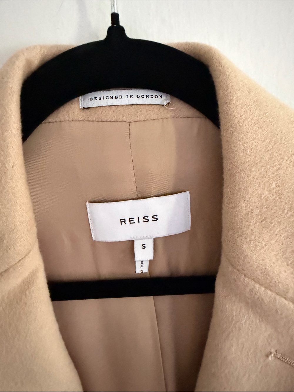 NWOT Reiss wool camel coat - size S - Picture 2 of 6